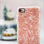 Lace Rose Pearl iphone 4/4s case iphone 4 case iphone 4 case iphone hard case iphone cover bling handmade