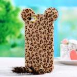 Funny Leopard Print iPhone 5 Cases with Panther Tail