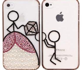 Original Propose Crystal Bling Bling Phone Case for Couple-iphone 4